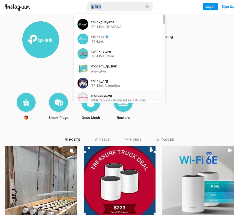 TP-Link regional social media content